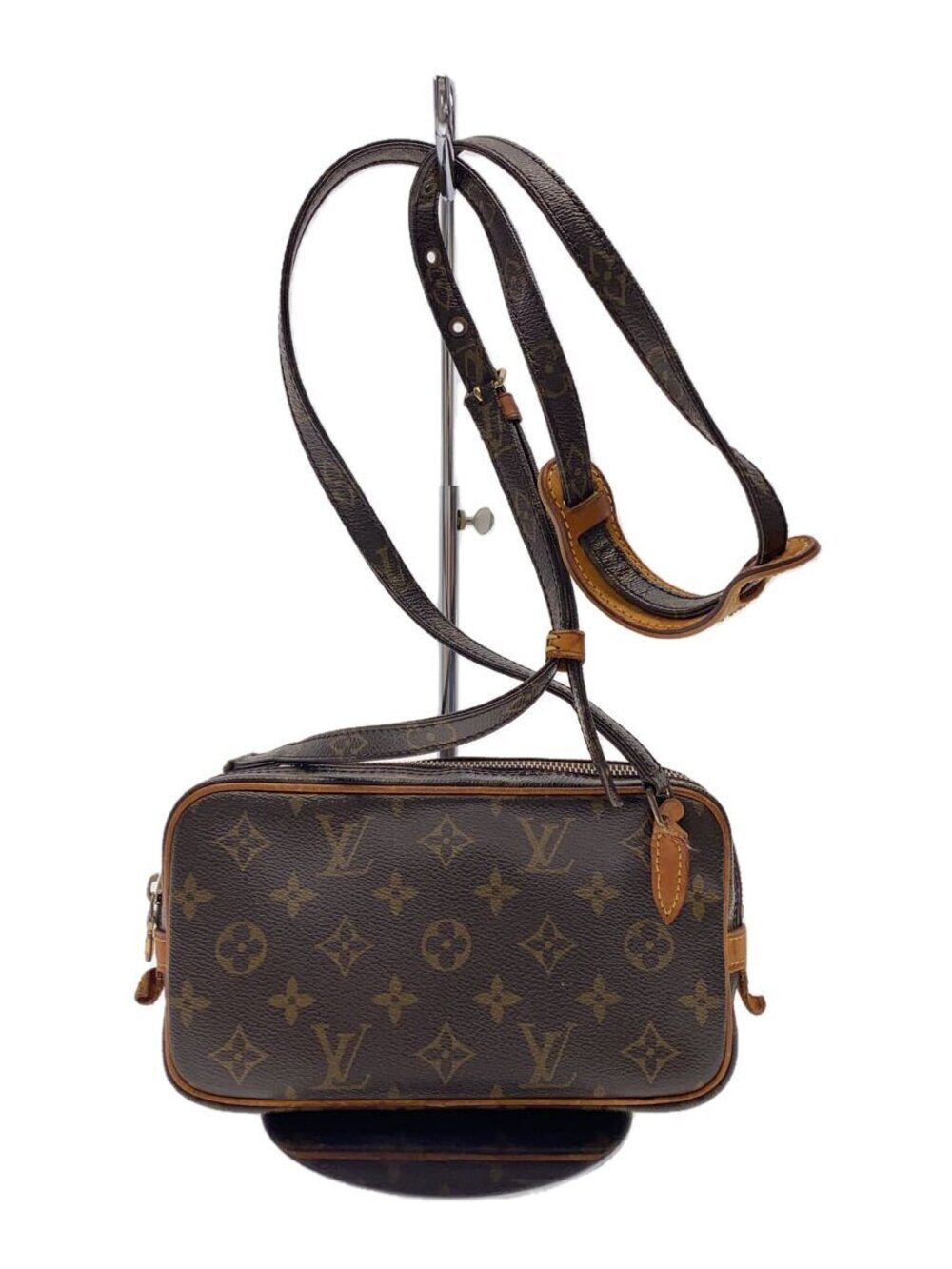LOUIS VUITTON Pochette Marly Bandouliere Monogram Canvas Brown All over